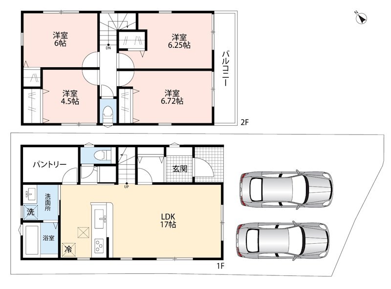 堺市中区深阪　第4期　1号地 間取図・土地図