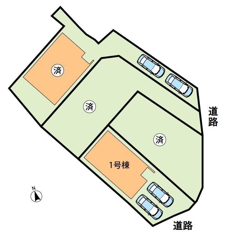 堺市中区深阪　第4期　1号地 区画図