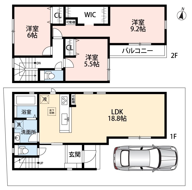 堺市中区福田　第3期　3号地 間取図・土地図