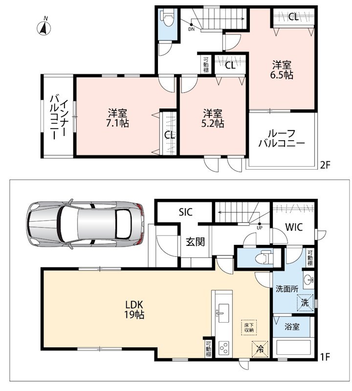 堺市中区福田　第3期　6号地 間取図・土地図