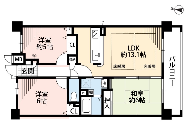 ランフォルセ枚方天の川 間取図・土地図