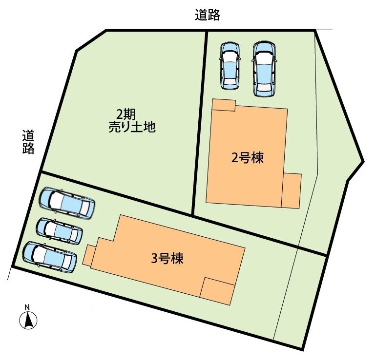 池田市畑　第15期　3号地 区画図