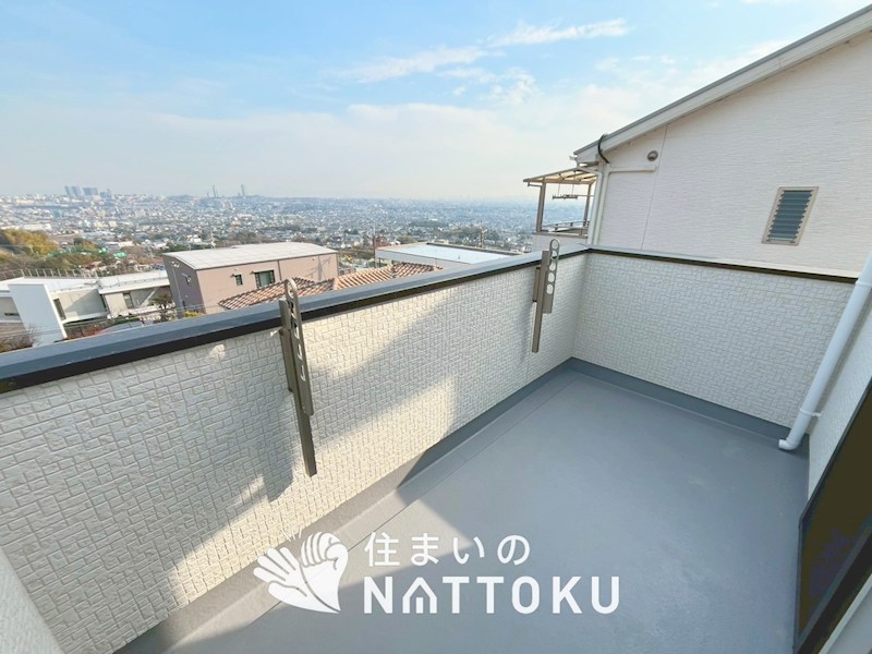 池田市畑　第15期　3号地 現地写真（バルコニー）