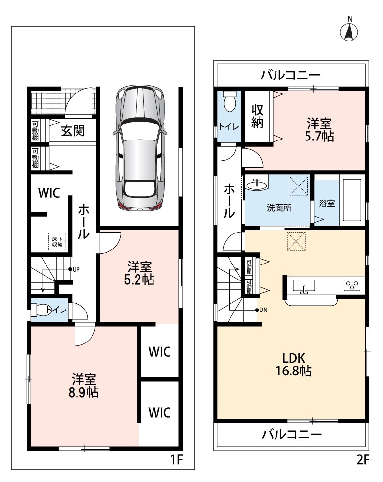 松原市小川　第2期 間取図・土地図