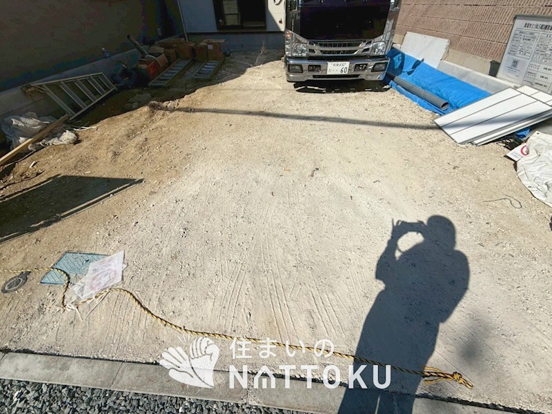 貝塚市三ツ松　第5期　1号地 現地写真（駐車場）