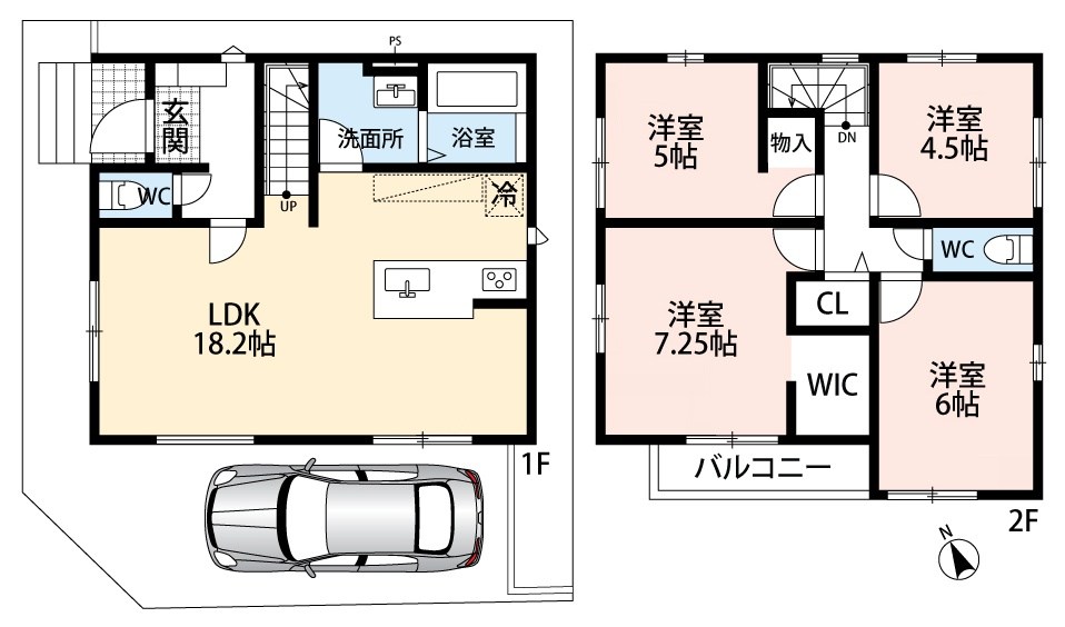 堺市西区浜寺石津町西 間取図・土地図