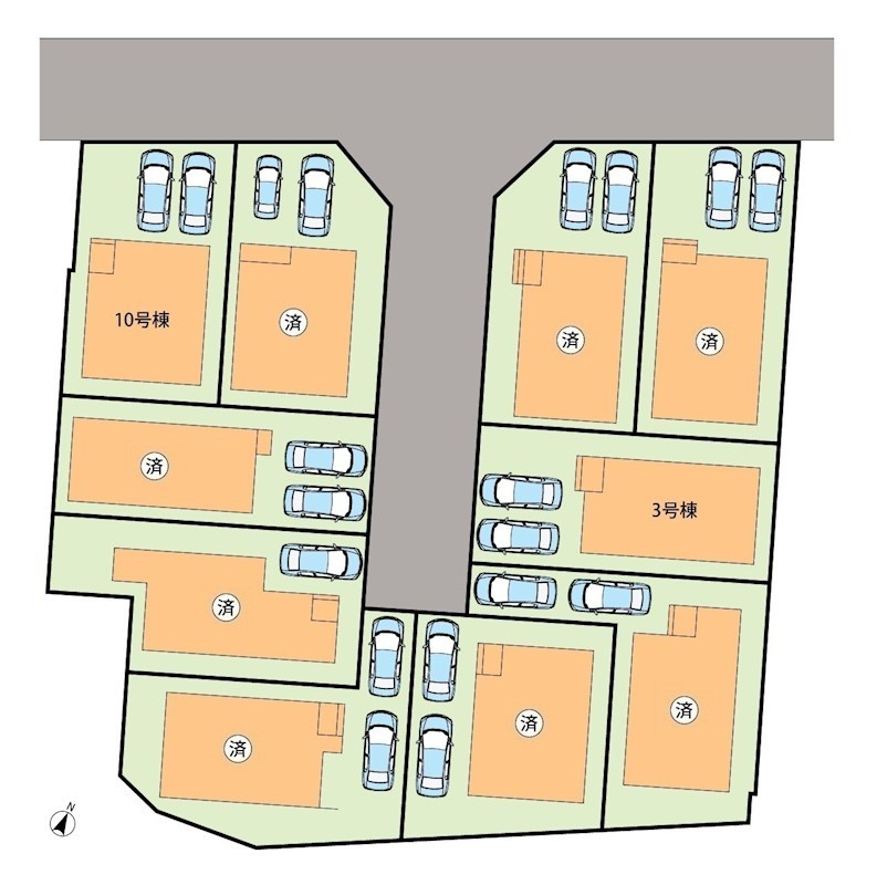 京都市北区上賀茂北ノ原町　第3期　3号地 区画図