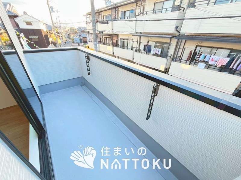 高槻市唐崎中　第2期　1号地  現地写真（バルコニー）