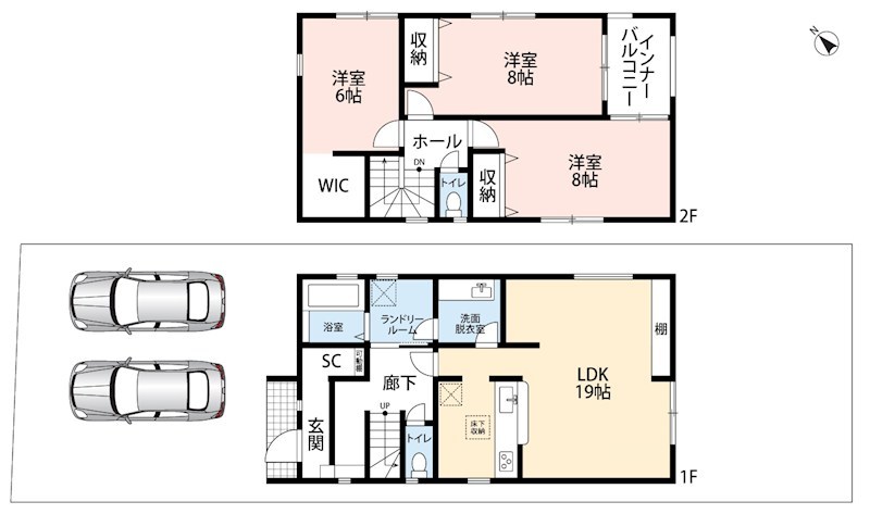 福知山市長田　第7期　1号地 間取図・土地図