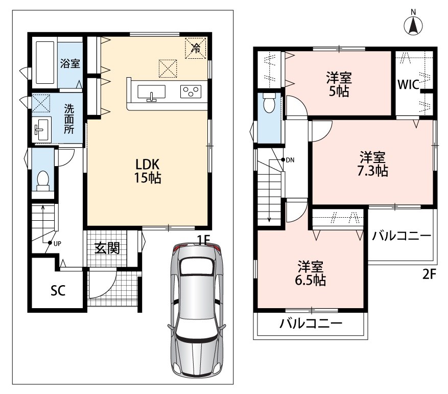 城陽市寺田今堀　第8期 間取図・土地図