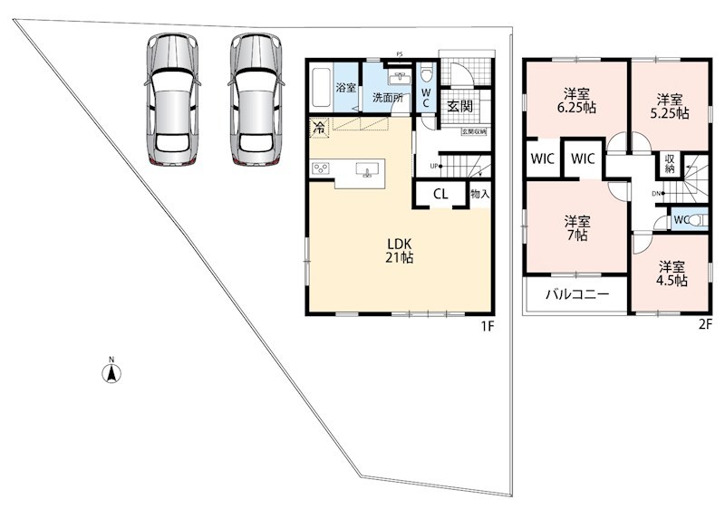 大津市本丸町　第1期 間取図・土地図