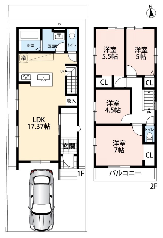 宇治市開町　第1期 間取図・土地図