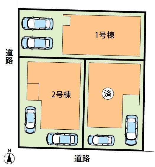 堺市北区南花田町　第1期　2号地 区画図
