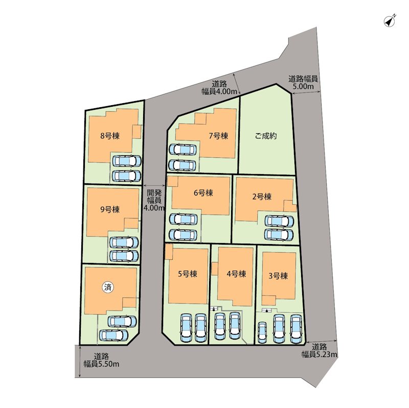江南市宮後町砂場東　4号地  区画図