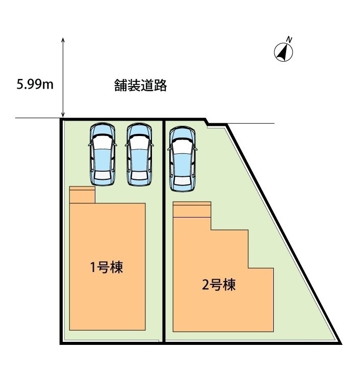 甲賀市水口町虫生野中央　1号地 区画図