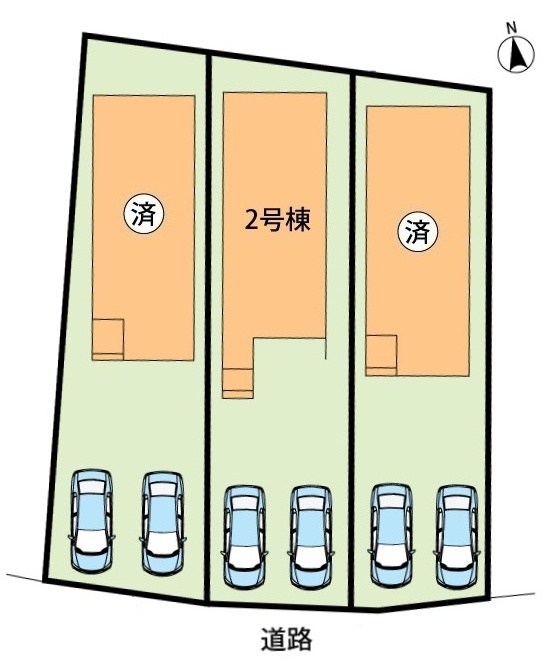 綴喜郡井手町井手北猪ノ阪　第1期　2号地 区画図