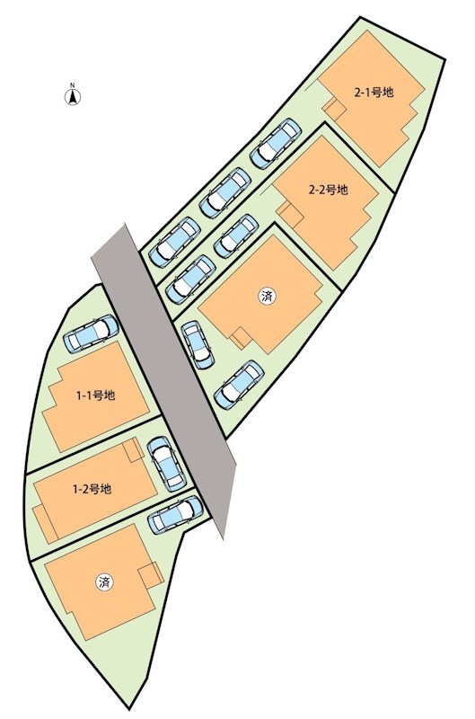 京都市西京区桂池尻町　第1期　2号地 区画図