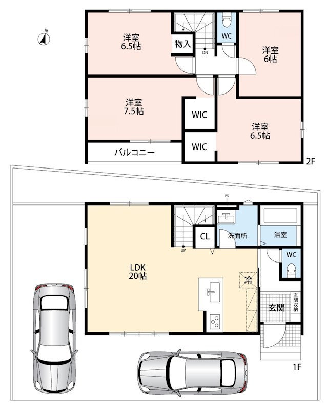 大津市千町　第1期 間取図・土地図