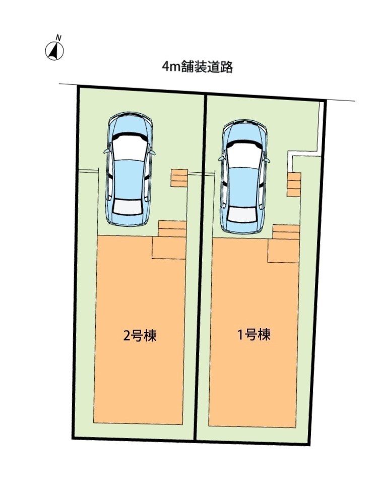 京都市右京区太秦上ノ段町　第2期　2号地 区画図