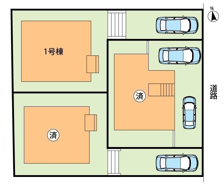 京都市伏見区深草大亀谷万帖敷町　第5期　1号地 区画図