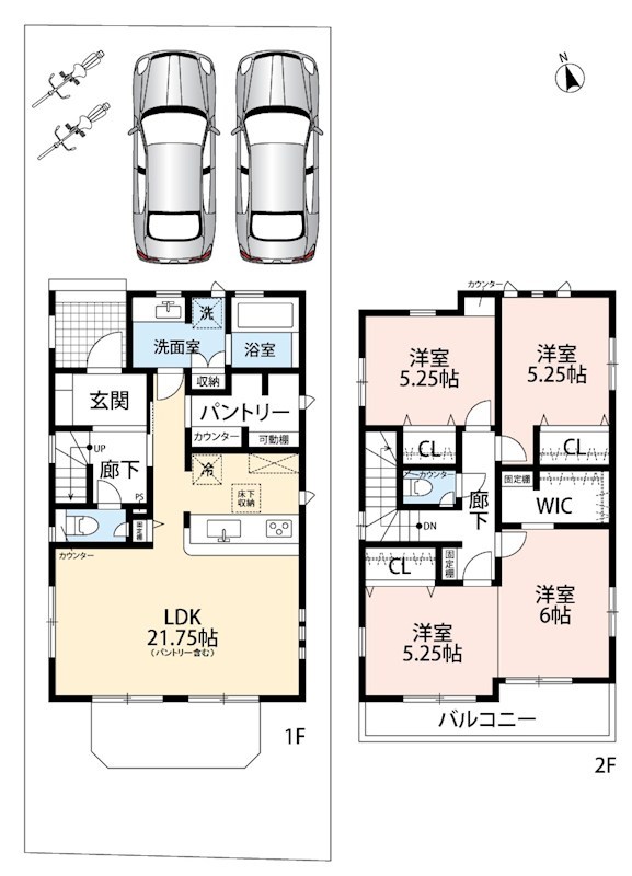 藤井寺市陵南町　2号地 間取図・土地図