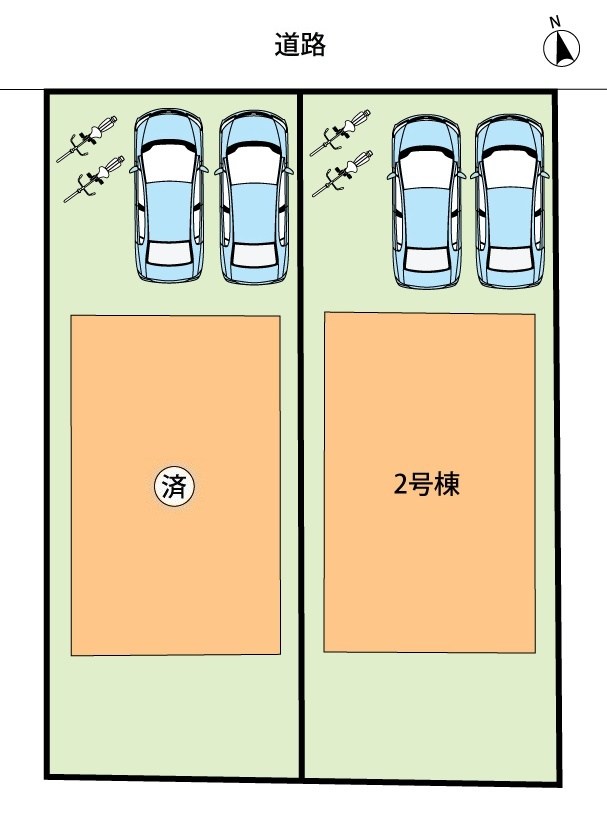 藤井寺市陵南町　2号地 区画図