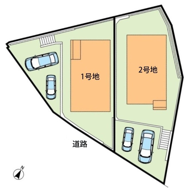 八幡市八幡石不動　第1期　1号地 区画図