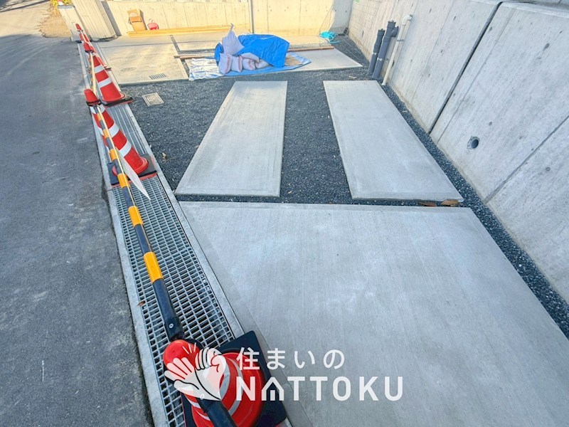八幡市八幡石不動　第1期　1号地 現地写真（駐車場）