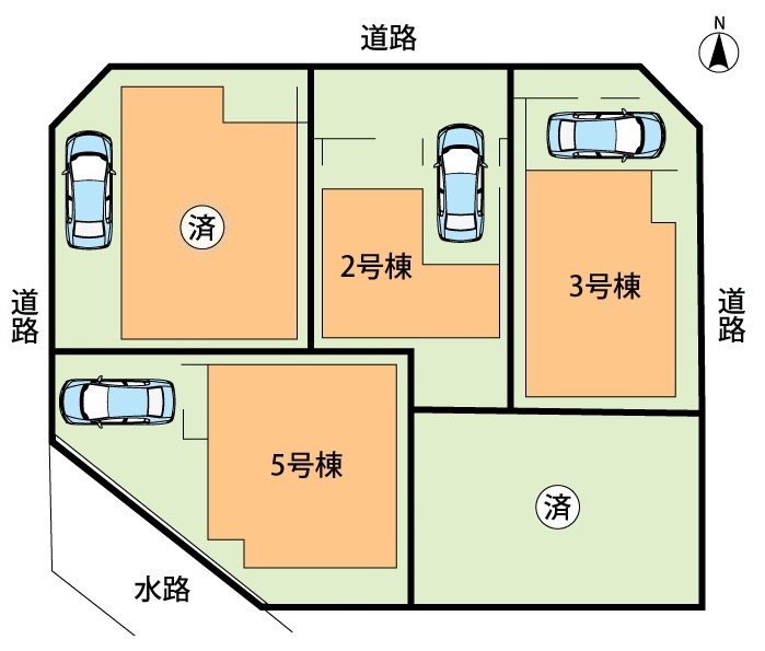 枚方市甲斐田新町　2号地 区画図