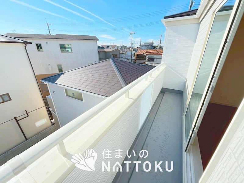 枚方市甲斐田新町　2号地 現地写真（バルコニー）
