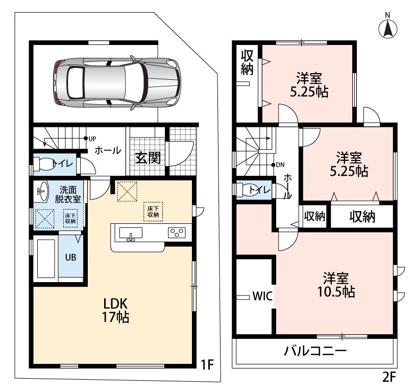 枚方市甲斐田新町　3号地 間取図・土地図