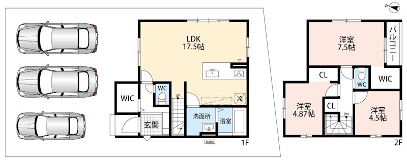 京都市北区上賀茂本山　第1期　8号地 間取図・土地図