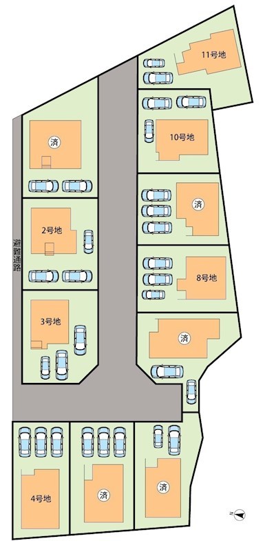 京都市北区上賀茂本山　第1期　11号地 区画図