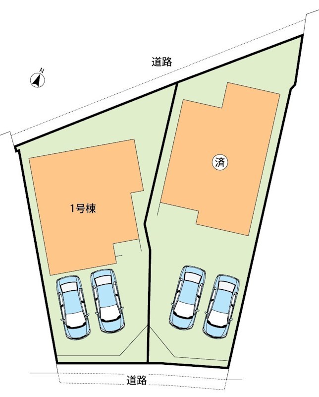 岸和田市上町　第3期　1号地 区画図