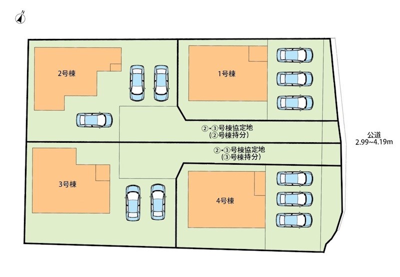 江南市河野町河野　1号地 区画図