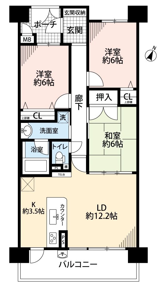 デュアル香里ケ丘八丁目 間取図・土地図