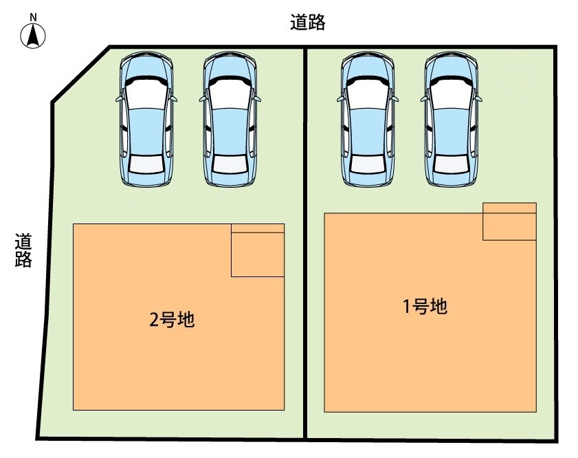 京都市西京区山田車塚町　第3期　1号地 区画図