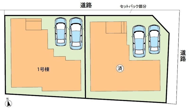 藤井寺市林　1号地 区画図