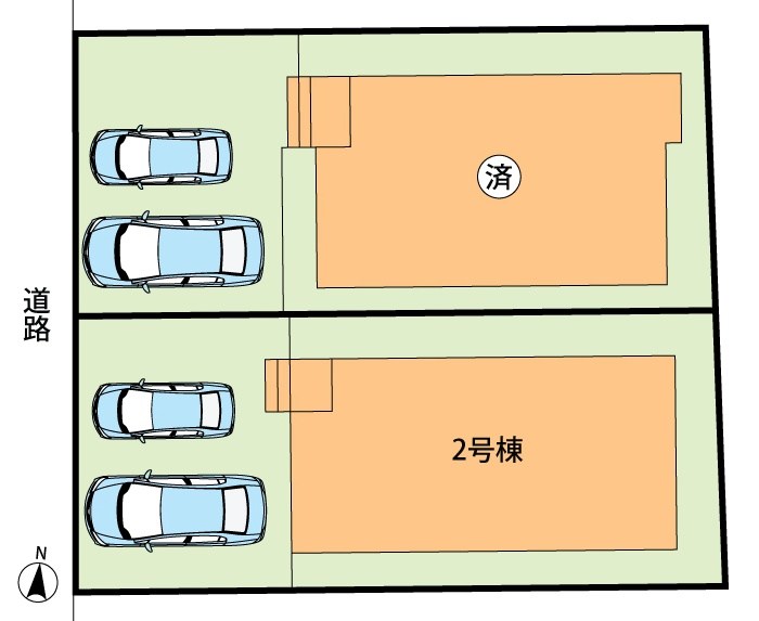 池田市旭丘　2号地 区画図