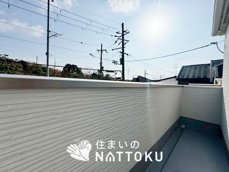 城陽市寺田宮ノ谷　第2期　1号地 現地写真（バルコニー）
