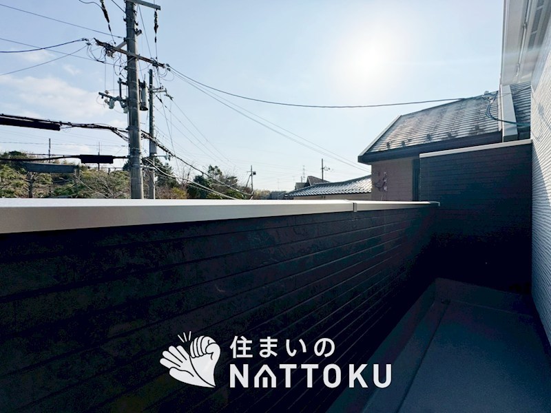 城陽市寺田宮ノ谷　第2期　2号地 現地写真（バルコニー）