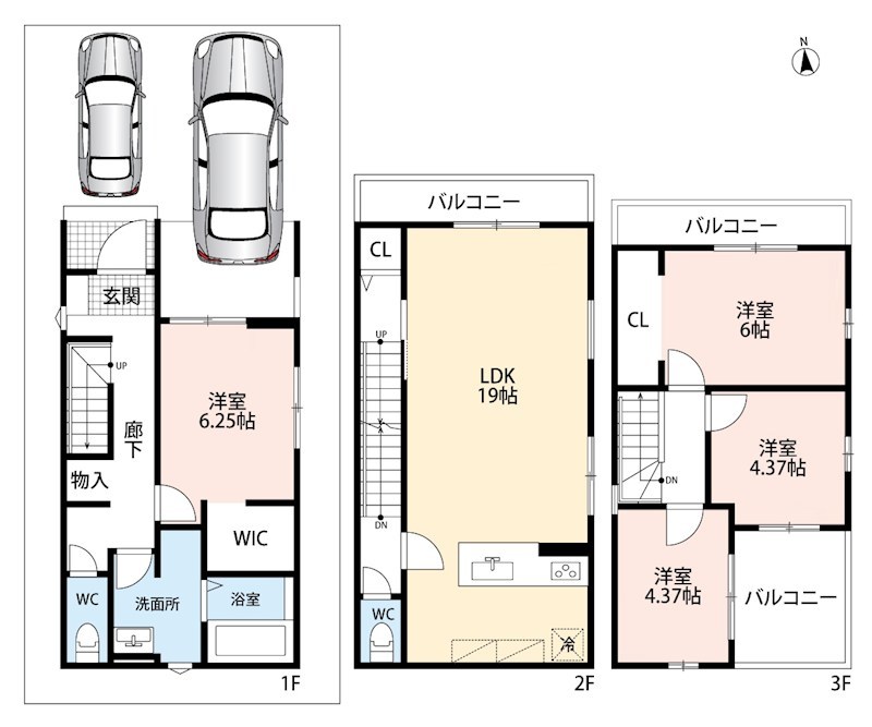 寝屋川市春日町　第2期　 間取図・土地図
