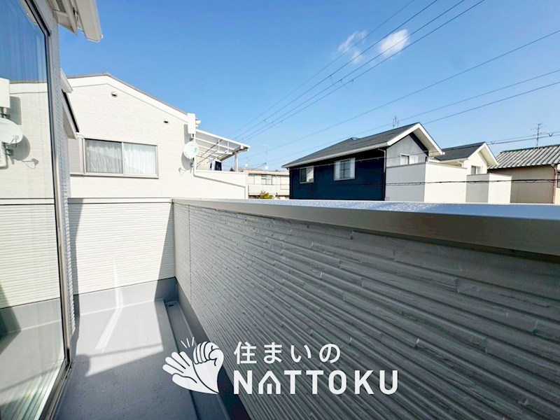 城陽市寺田尼塚　第1期　1号地 現地写真（バルコニー）