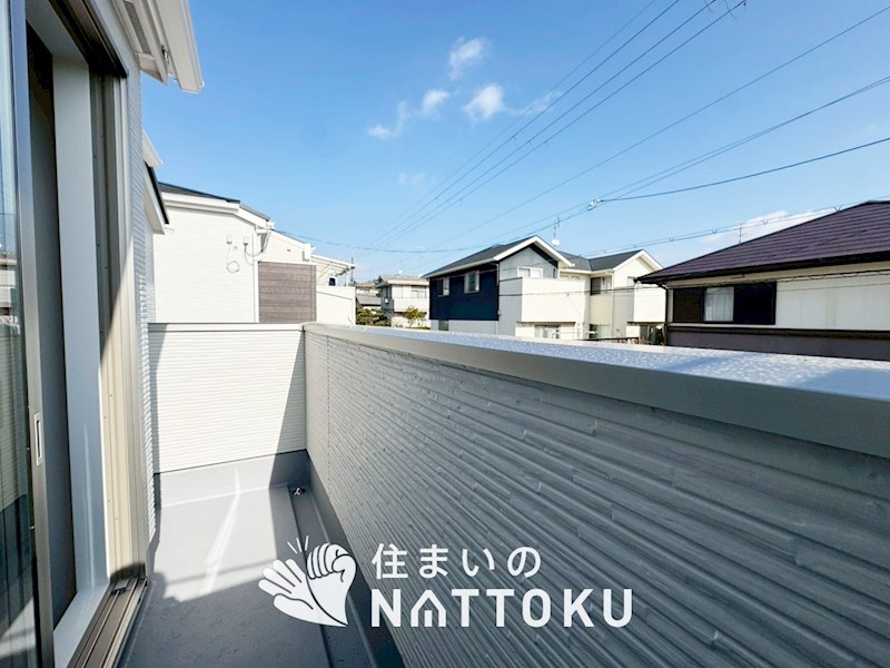 城陽市寺田尼塚　第1期　2号地 現地写真（バルコニー）