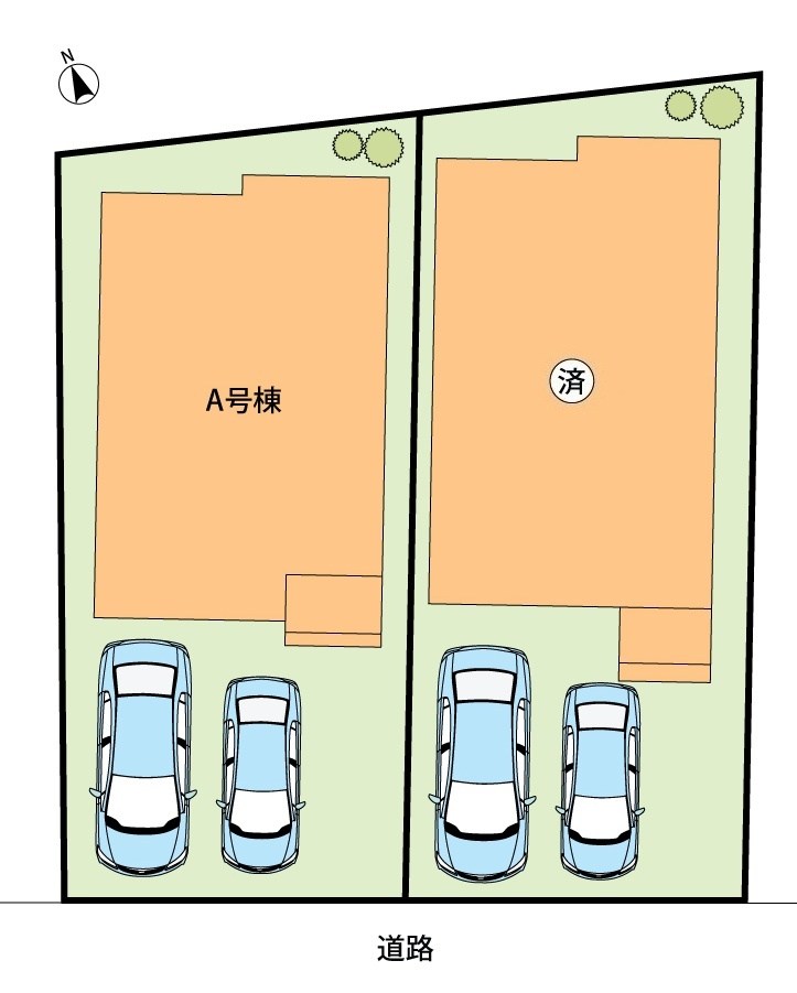 枚方市東香里　A号地 区画図