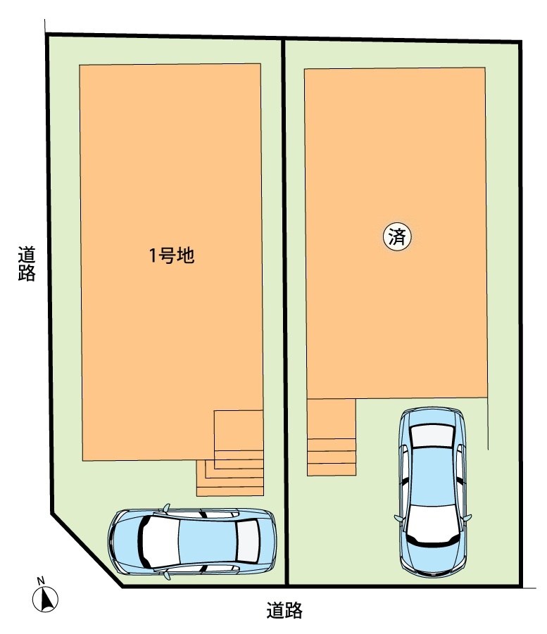大津市滋賀里　第2期　1号地 区画図