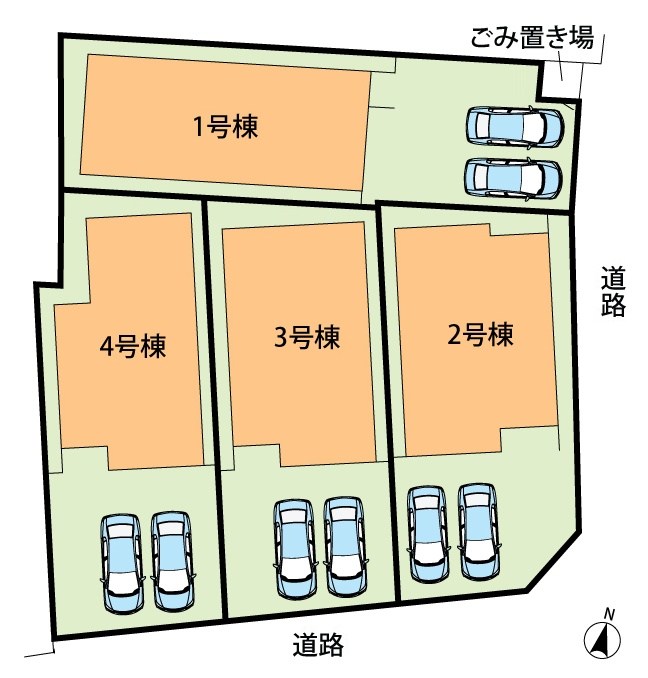 茨木市島　第3期　3号地  区画図