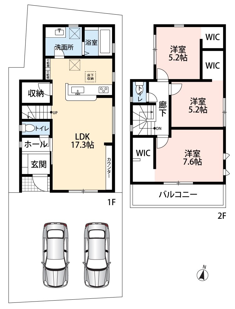 茨木市島　第3期　4号地 間取図・土地図