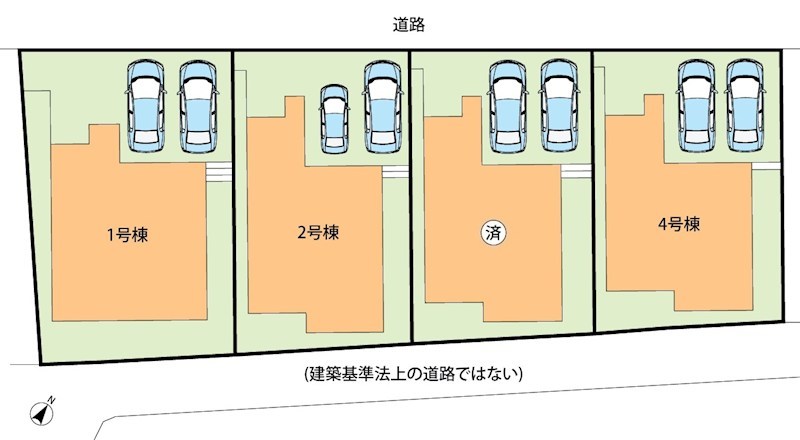 枚方市楠葉野田　第3期　1号地 区画図