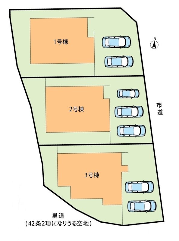 姫路市上大野　第4期　3号地 区画図